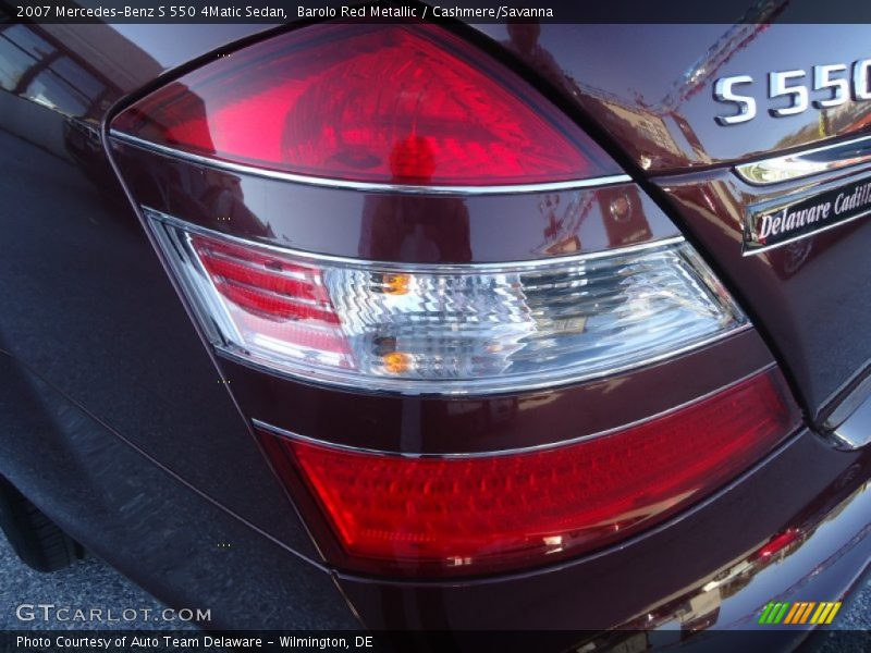 Barolo Red Metallic / Cashmere/Savanna 2007 Mercedes-Benz S 550 4Matic Sedan