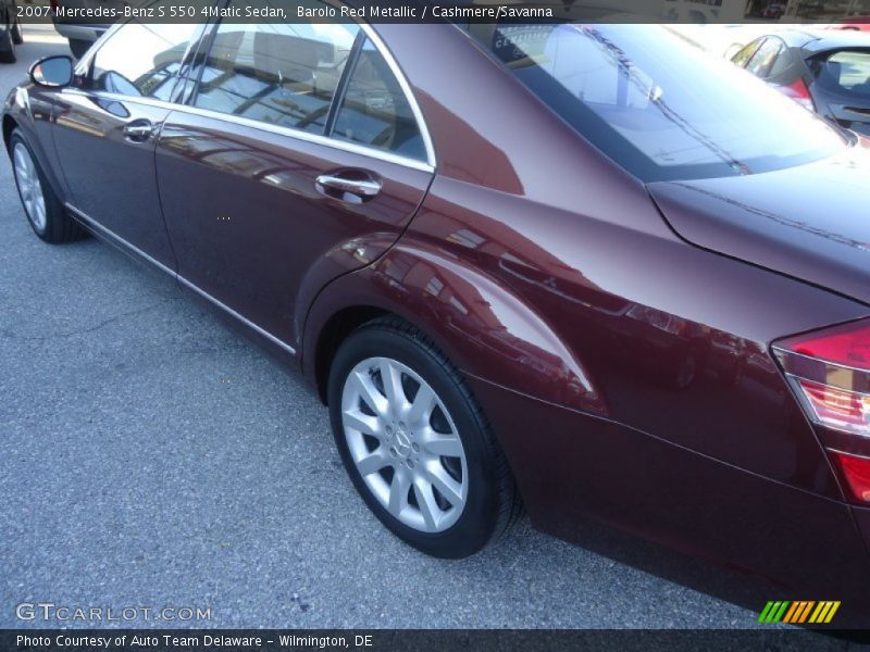 Barolo Red Metallic / Cashmere/Savanna 2007 Mercedes-Benz S 550 4Matic Sedan