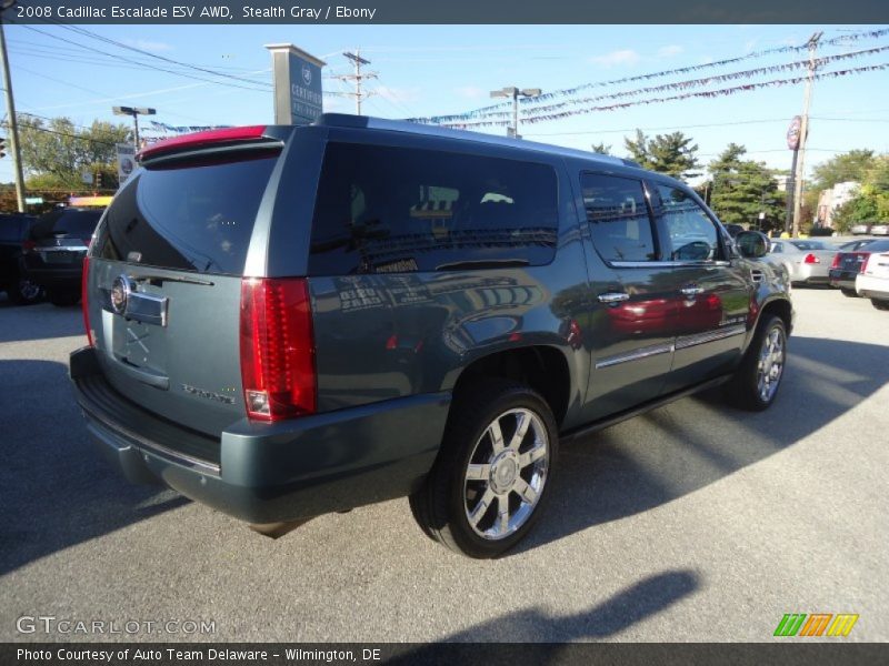 Stealth Gray / Ebony 2008 Cadillac Escalade ESV AWD