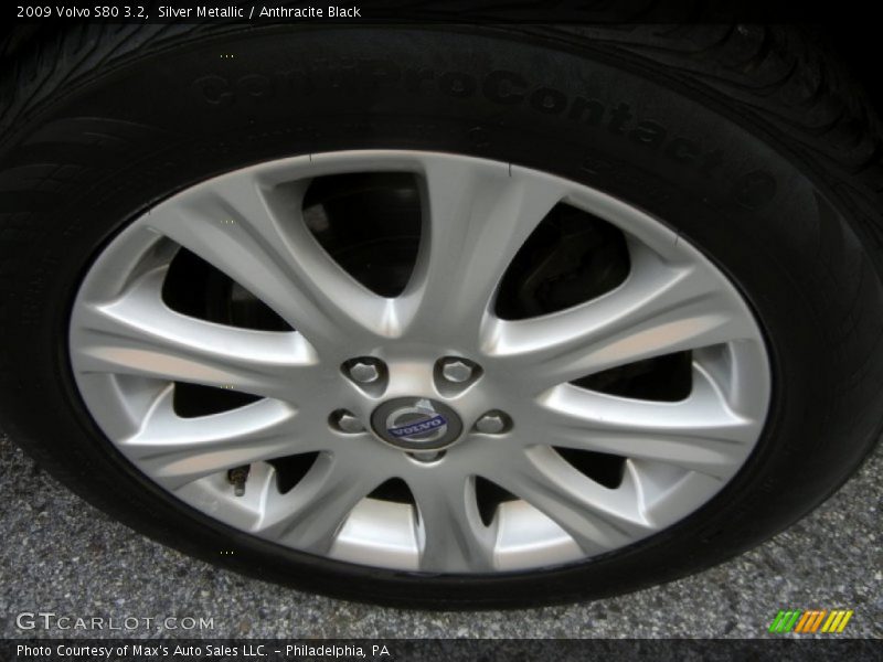 Silver Metallic / Anthracite Black 2009 Volvo S80 3.2