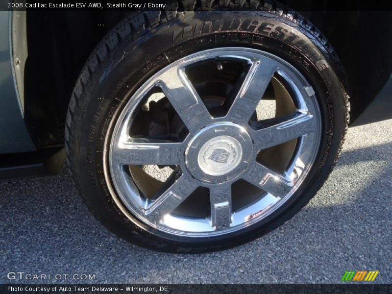 Stealth Gray / Ebony 2008 Cadillac Escalade ESV AWD