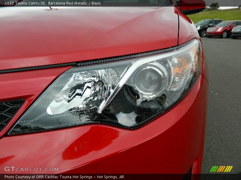 Barcelona Red Metallic / Black 2012 Toyota Camry SE