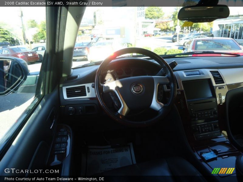Stealth Gray / Ebony 2008 Cadillac Escalade ESV AWD