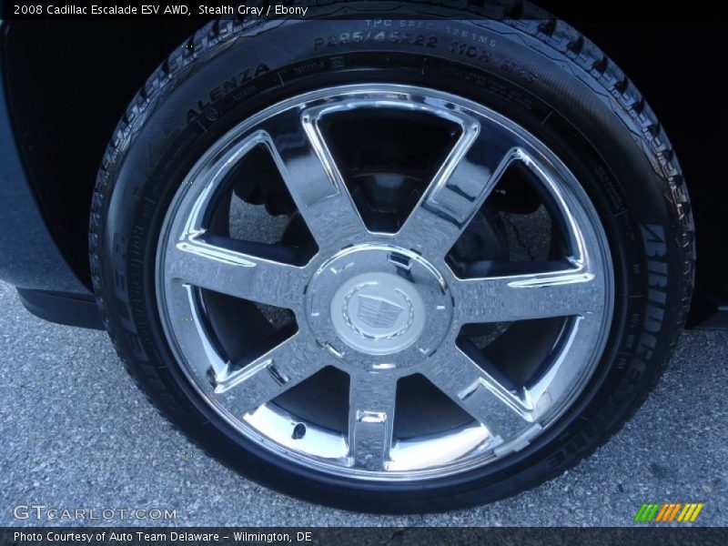 Stealth Gray / Ebony 2008 Cadillac Escalade ESV AWD
