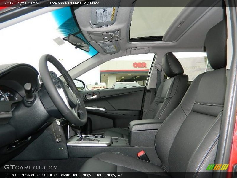 Barcelona Red Metallic / Black 2012 Toyota Camry SE