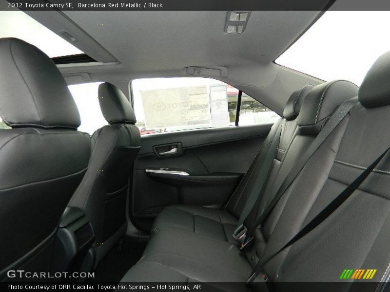 Barcelona Red Metallic / Black 2012 Toyota Camry SE