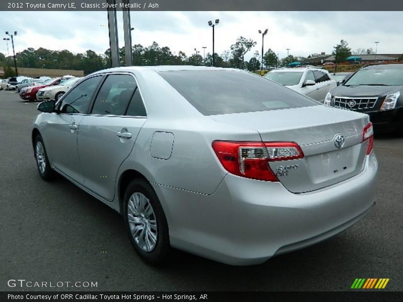 Classic Silver Metallic / Ash 2012 Toyota Camry LE