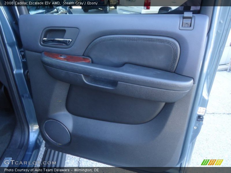 Stealth Gray / Ebony 2008 Cadillac Escalade ESV AWD