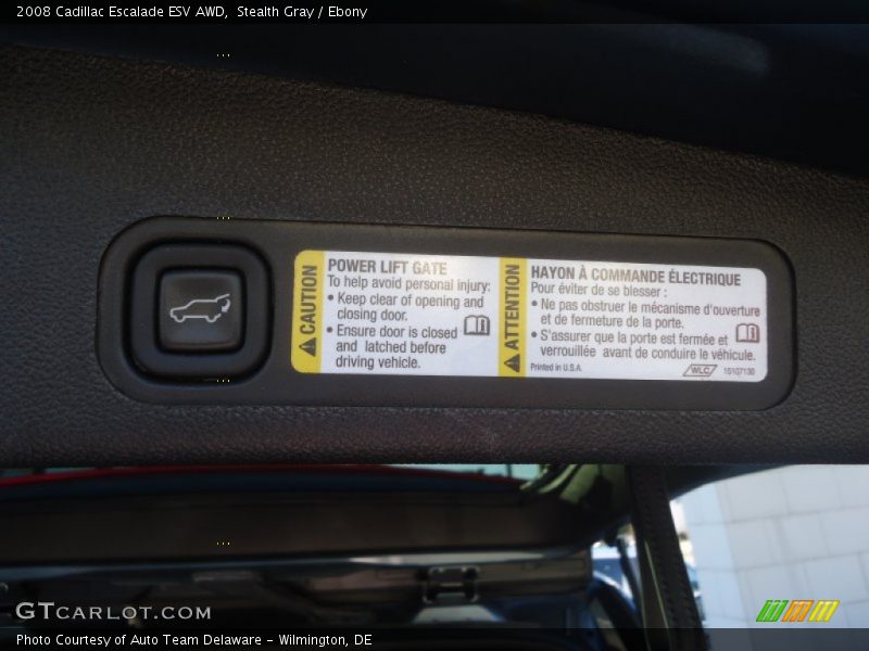 Stealth Gray / Ebony 2008 Cadillac Escalade ESV AWD