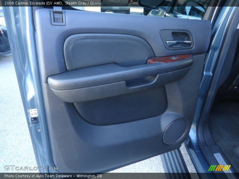 Stealth Gray / Ebony 2008 Cadillac Escalade ESV AWD