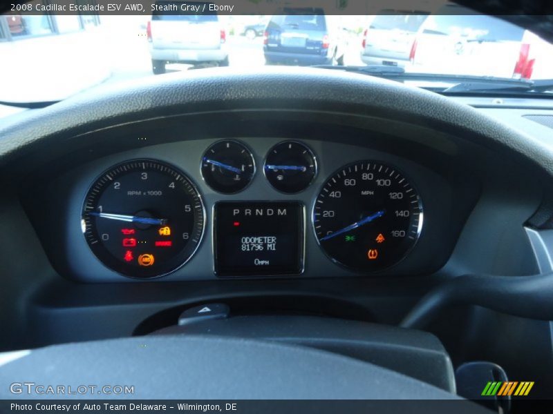 Stealth Gray / Ebony 2008 Cadillac Escalade ESV AWD