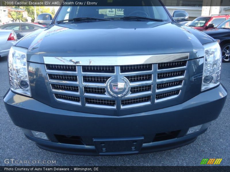 Stealth Gray / Ebony 2008 Cadillac Escalade ESV AWD