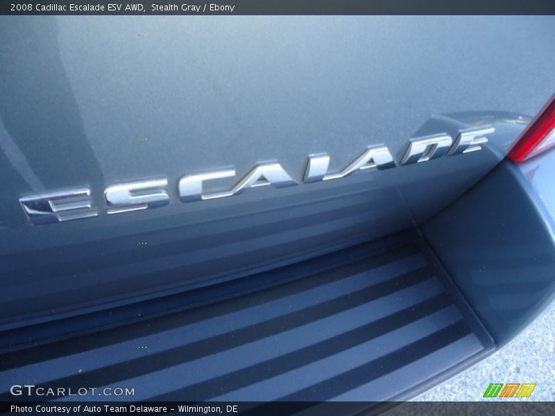 Stealth Gray / Ebony 2008 Cadillac Escalade ESV AWD