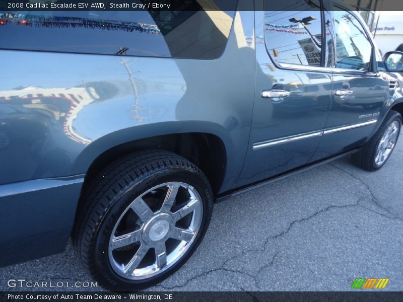 Stealth Gray / Ebony 2008 Cadillac Escalade ESV AWD