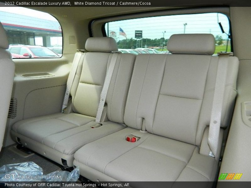 White Diamond Tricoat / Cashmere/Cocoa 2012 Cadillac Escalade Luxury AWD