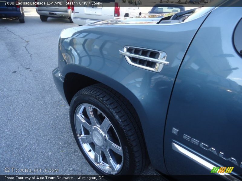 Stealth Gray / Ebony 2008 Cadillac Escalade ESV AWD