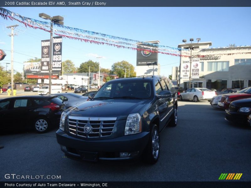 Stealth Gray / Ebony 2008 Cadillac Escalade ESV AWD