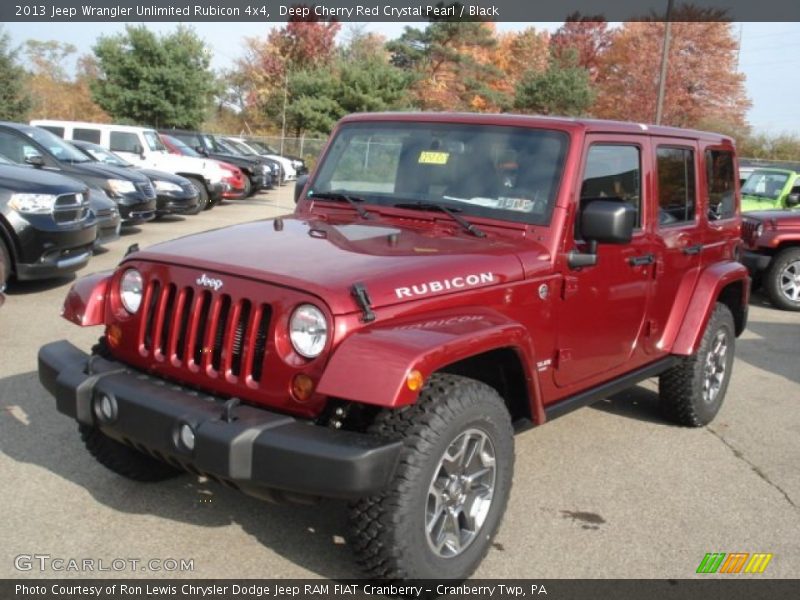 Deep Cherry Red Crystal Pearl / Black 2013 Jeep Wrangler Unlimited Rubicon 4x4