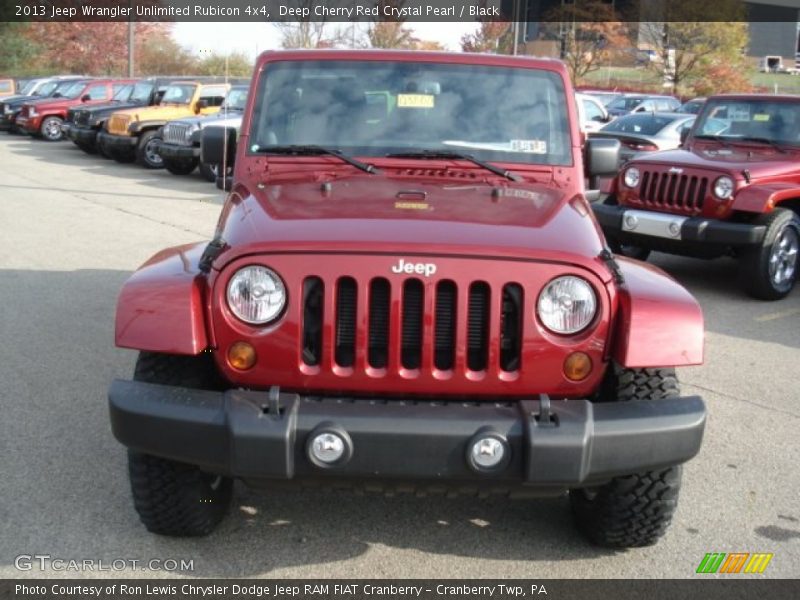 Deep Cherry Red Crystal Pearl / Black 2013 Jeep Wrangler Unlimited Rubicon 4x4