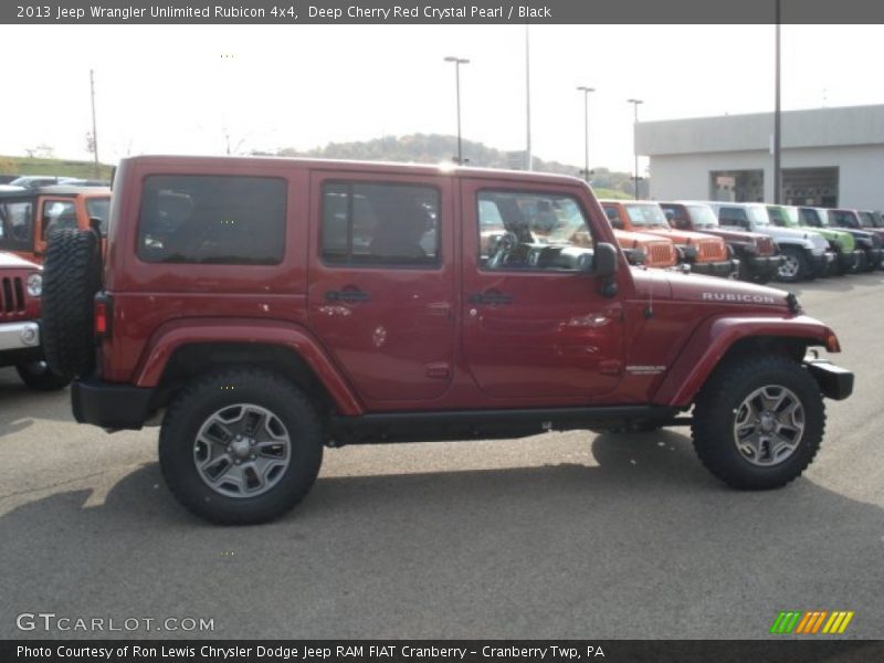 Deep Cherry Red Crystal Pearl / Black 2013 Jeep Wrangler Unlimited Rubicon 4x4