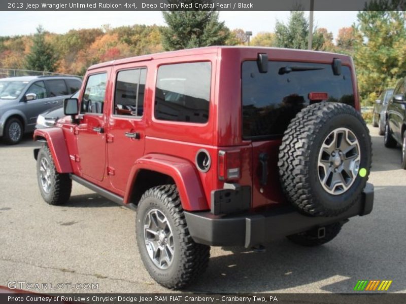 Deep Cherry Red Crystal Pearl / Black 2013 Jeep Wrangler Unlimited Rubicon 4x4
