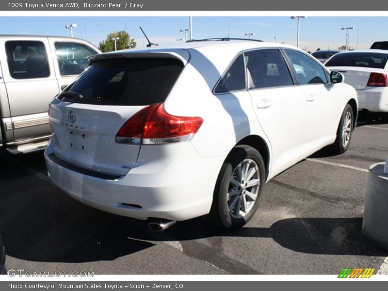 Blizzard Pearl / Gray 2009 Toyota Venza AWD