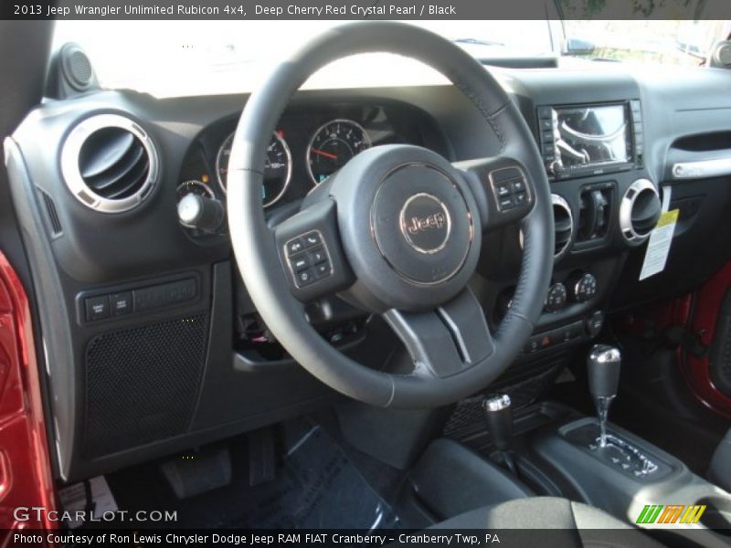 Deep Cherry Red Crystal Pearl / Black 2013 Jeep Wrangler Unlimited Rubicon 4x4
