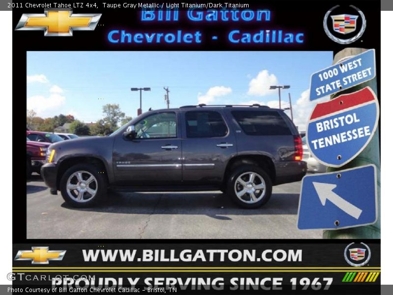 Taupe Gray Metallic / Light Titanium/Dark Titanium 2011 Chevrolet Tahoe LTZ 4x4