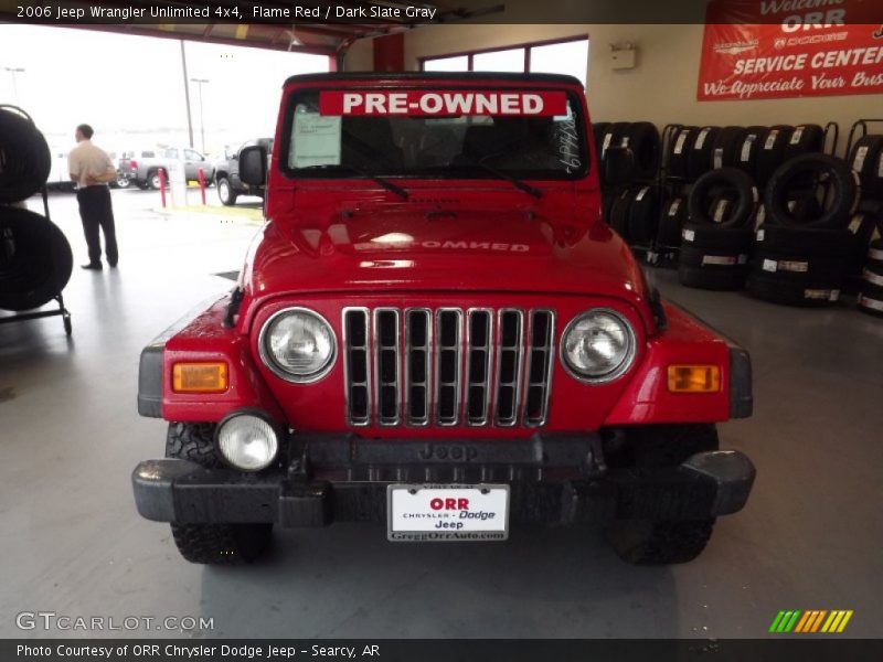 Flame Red / Dark Slate Gray 2006 Jeep Wrangler Unlimited 4x4