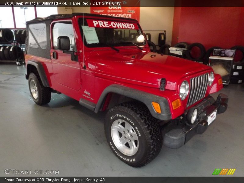 Flame Red / Dark Slate Gray 2006 Jeep Wrangler Unlimited 4x4