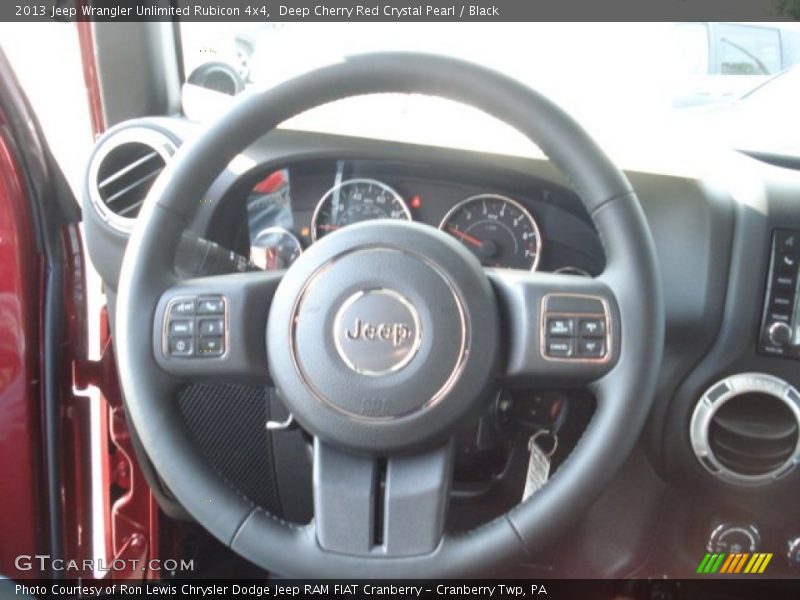 Deep Cherry Red Crystal Pearl / Black 2013 Jeep Wrangler Unlimited Rubicon 4x4