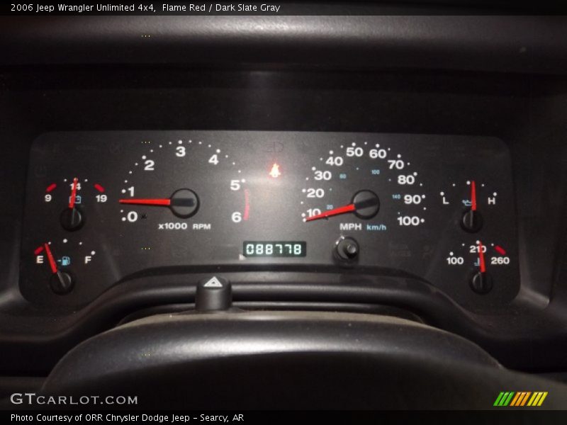 Flame Red / Dark Slate Gray 2006 Jeep Wrangler Unlimited 4x4