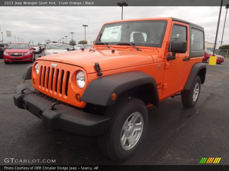 Crush Orange / Black 2013 Jeep Wrangler Sport 4x4