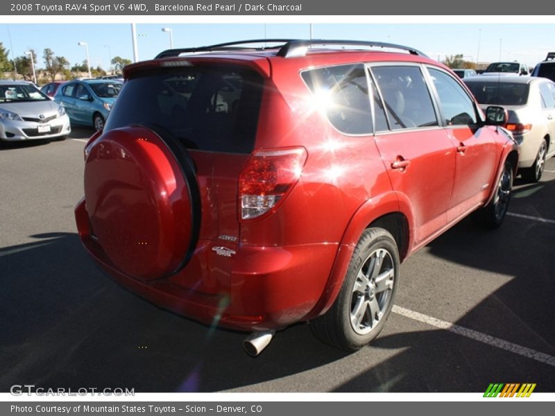 Barcelona Red Pearl / Dark Charcoal 2008 Toyota RAV4 Sport V6 4WD