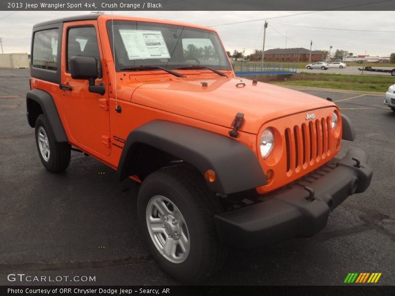 Crush Orange / Black 2013 Jeep Wrangler Sport 4x4