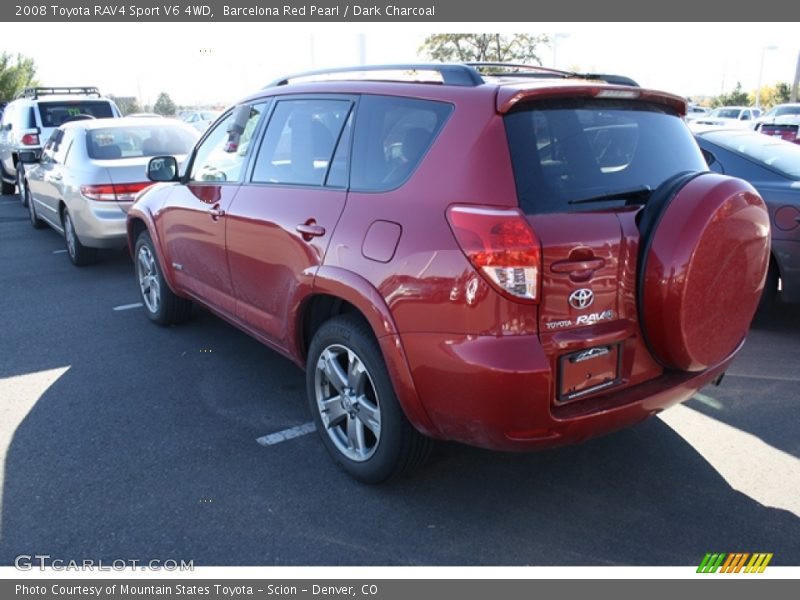 Barcelona Red Pearl / Dark Charcoal 2008 Toyota RAV4 Sport V6 4WD