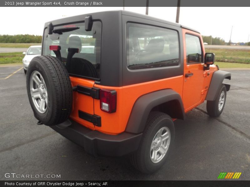 Crush Orange / Black 2013 Jeep Wrangler Sport 4x4