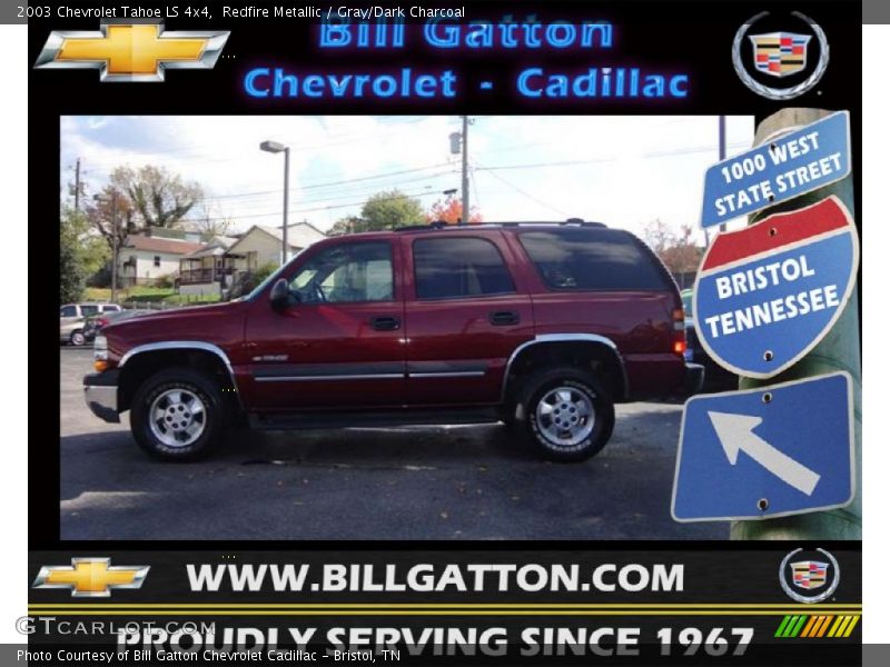 Redfire Metallic / Gray/Dark Charcoal 2003 Chevrolet Tahoe LS 4x4