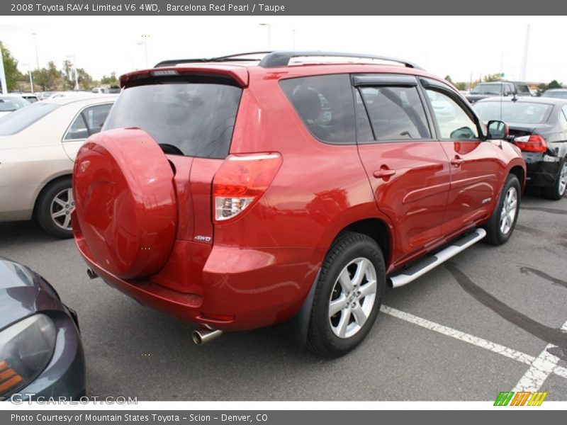 Barcelona Red Pearl / Taupe 2008 Toyota RAV4 Limited V6 4WD