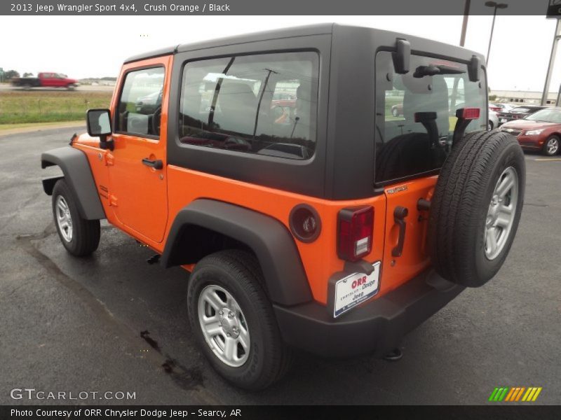 Crush Orange / Black 2013 Jeep Wrangler Sport 4x4