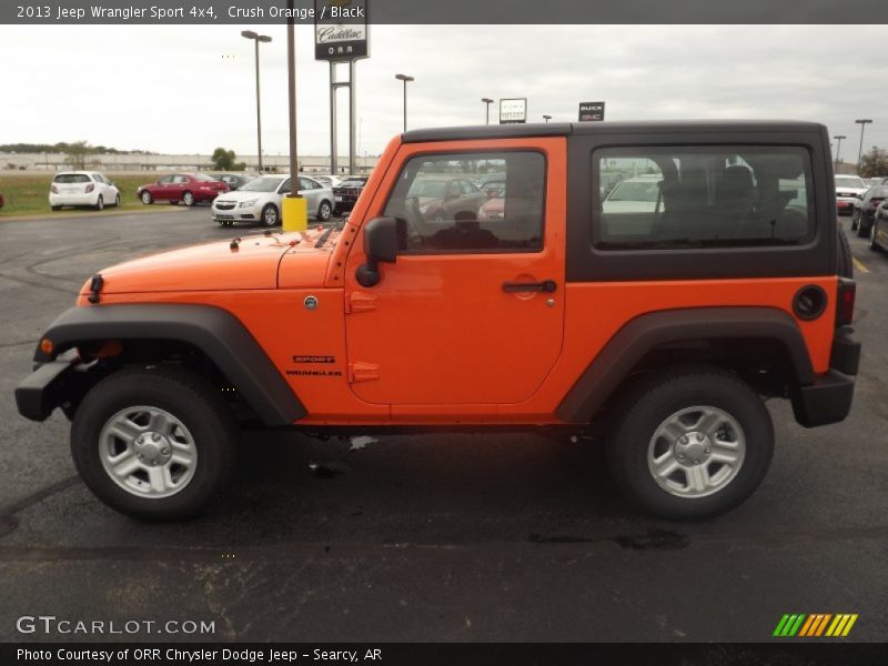 Crush Orange / Black 2013 Jeep Wrangler Sport 4x4