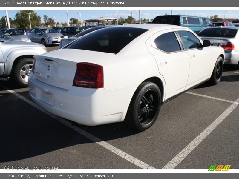 Stone White / Dark Slate Gray/Light Graystone 2007 Dodge Charger