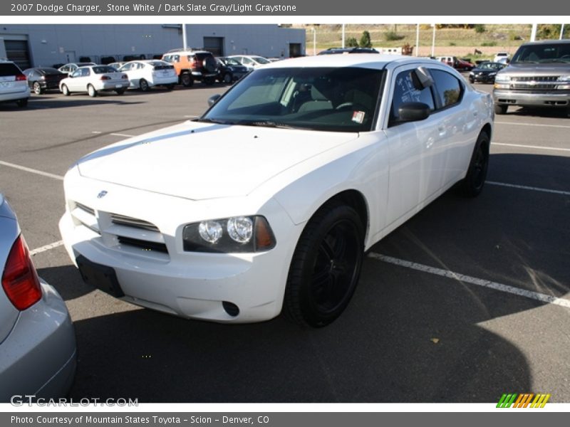Stone White / Dark Slate Gray/Light Graystone 2007 Dodge Charger