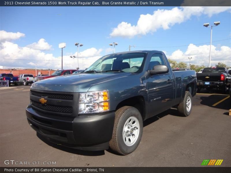 Blue Granite Metallic / Dark Titanium 2013 Chevrolet Silverado 1500 Work Truck Regular Cab