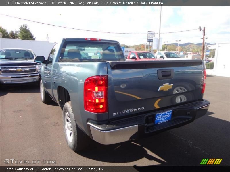 Blue Granite Metallic / Dark Titanium 2013 Chevrolet Silverado 1500 Work Truck Regular Cab