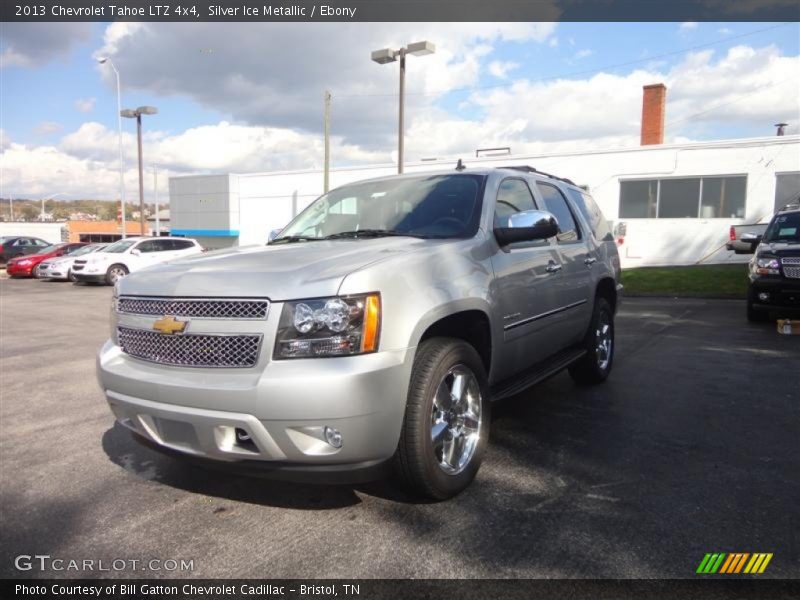 Silver Ice Metallic / Ebony 2013 Chevrolet Tahoe LTZ 4x4