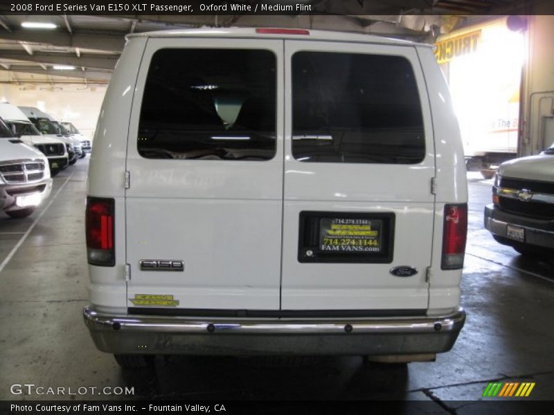Oxford White / Medium Flint 2008 Ford E Series Van E150 XLT Passenger