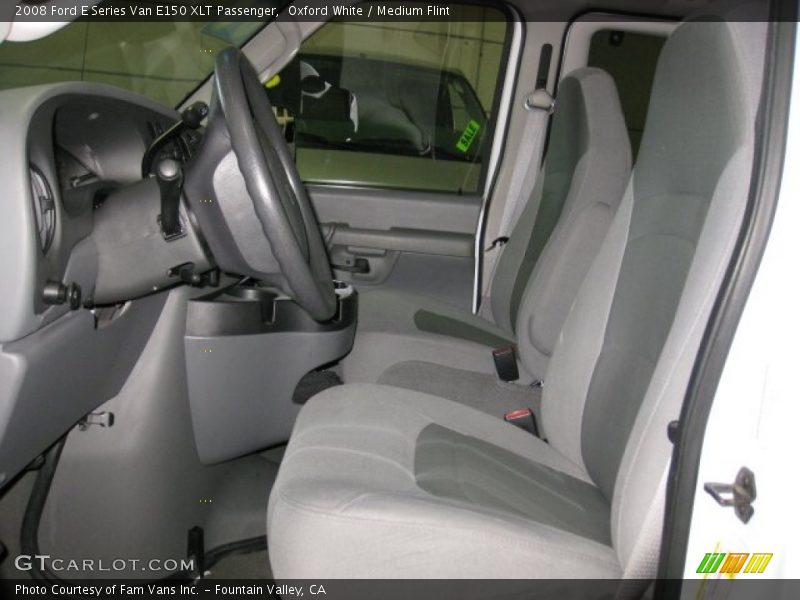 Oxford White / Medium Flint 2008 Ford E Series Van E150 XLT Passenger
