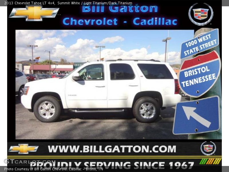 Summit White / Light Titanium/Dark Titanium 2013 Chevrolet Tahoe LT 4x4