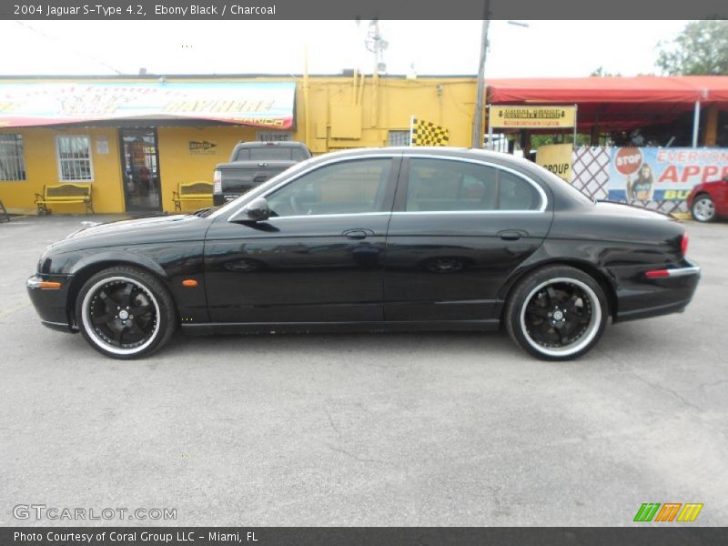 Ebony Black / Charcoal 2004 Jaguar S-Type 4.2